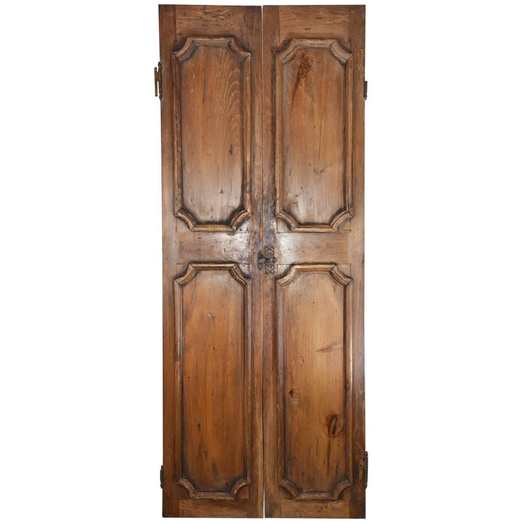Pair of French Antique Wood Doors or Shutters