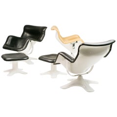 Set of Three Karuselli Lounge Chairs by Yrjö Kukkapuro