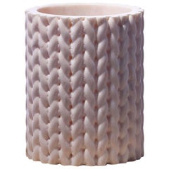 Tricot Vase Small- Pink Marble