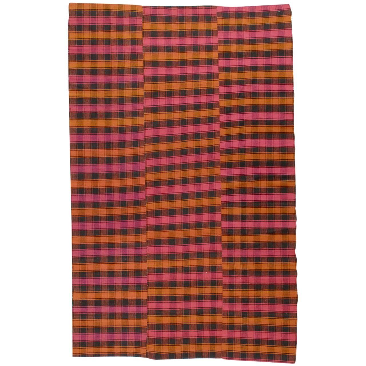 Plaid Cover Rug For Sale