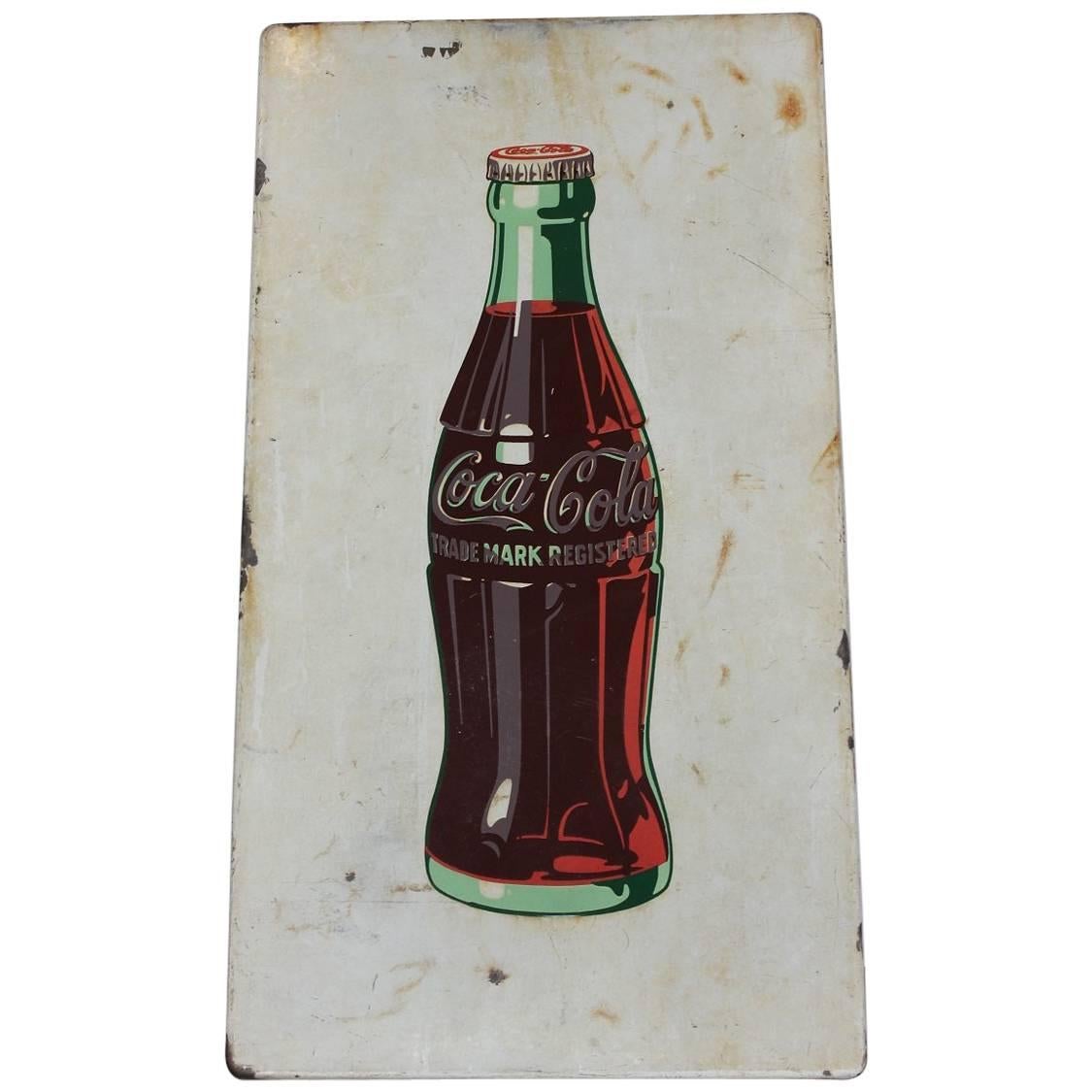 1950s Coca Cola Advertising Porcelain Sign