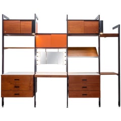 Vintage CSS Wall Unit with Vanity Mirror by George Nelson for Herman Miller