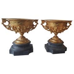 Pair of 19th Century French Campana Vases