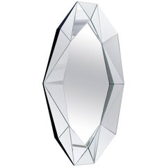 Silver Large Diamond Decorative Mirror