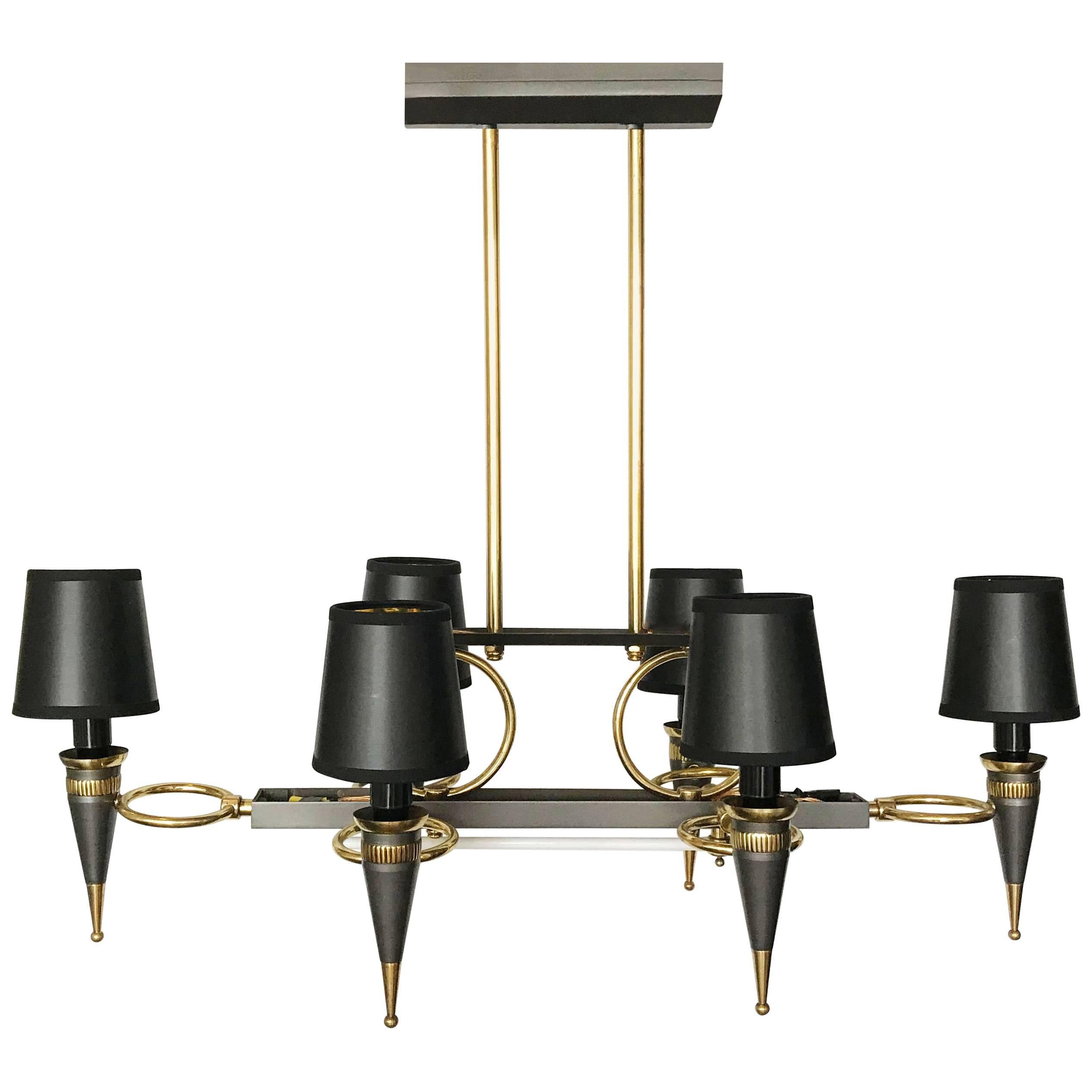 Maison Arlus Six-Light Chandelier