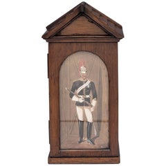 Miniature Oak Royal Horse Guard Sentry Cigar/Cigarette Box