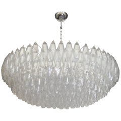 Clear Poliedri Murano Chandelier