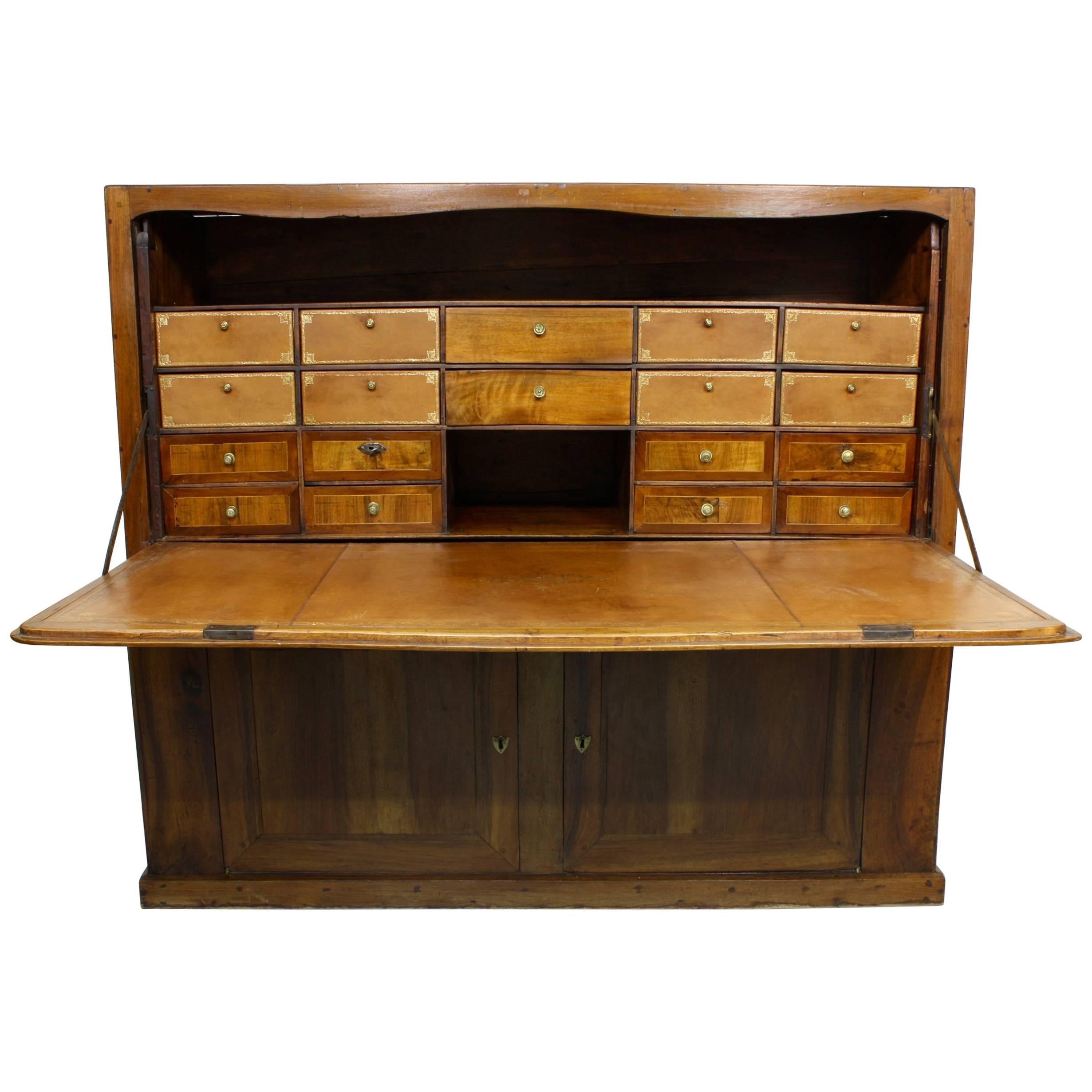 Large French Directoire Period Traveling Secretary Desk For Sale