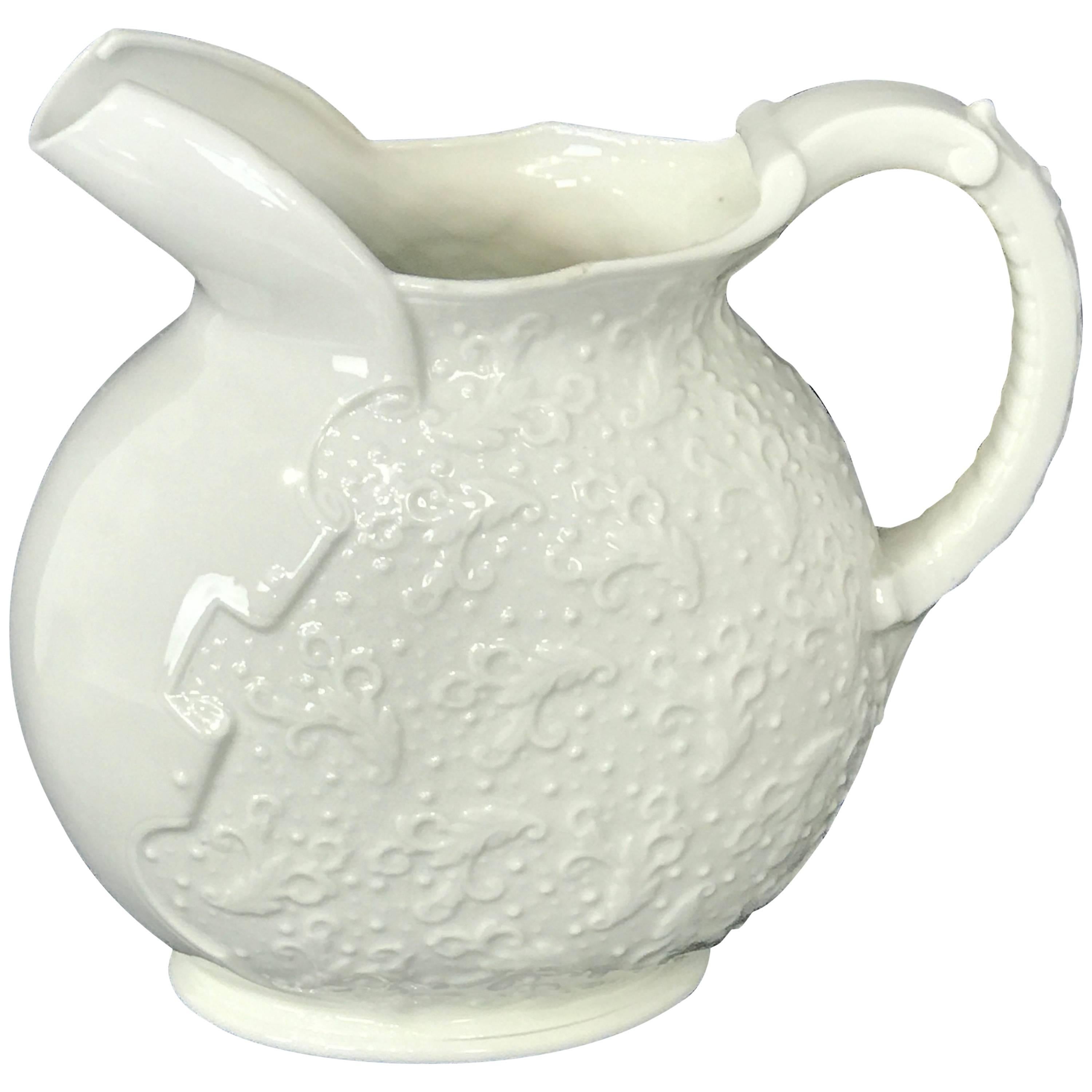 Ott & Brewer Aesthetic Blanc de Chine Pitcher For Sale