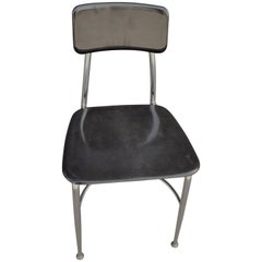 Set of 4 Midcentury Heywood Wakefield Woodite Black School Chairs; many avail