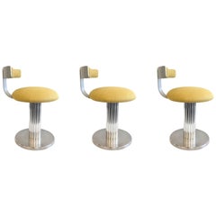 Set of Three Aluminium Swivel Stools by Design for Leisure Ltd