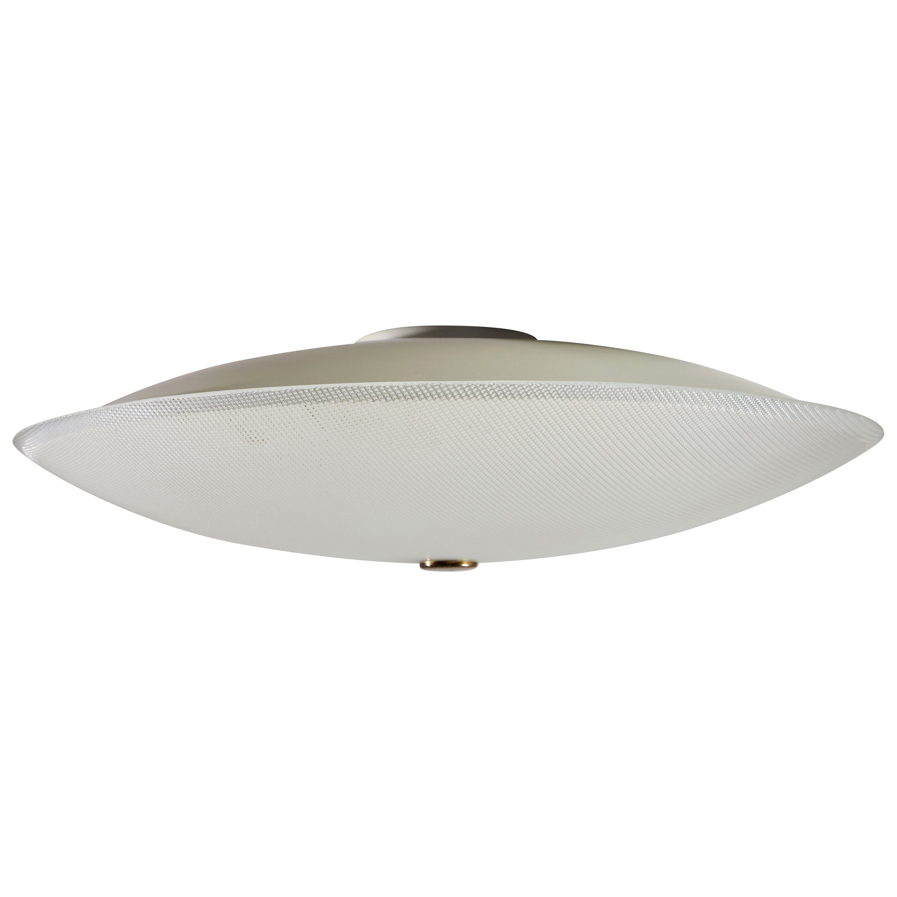 Midcentury Italian Flush Mount Ceiling Light at 1stDibs