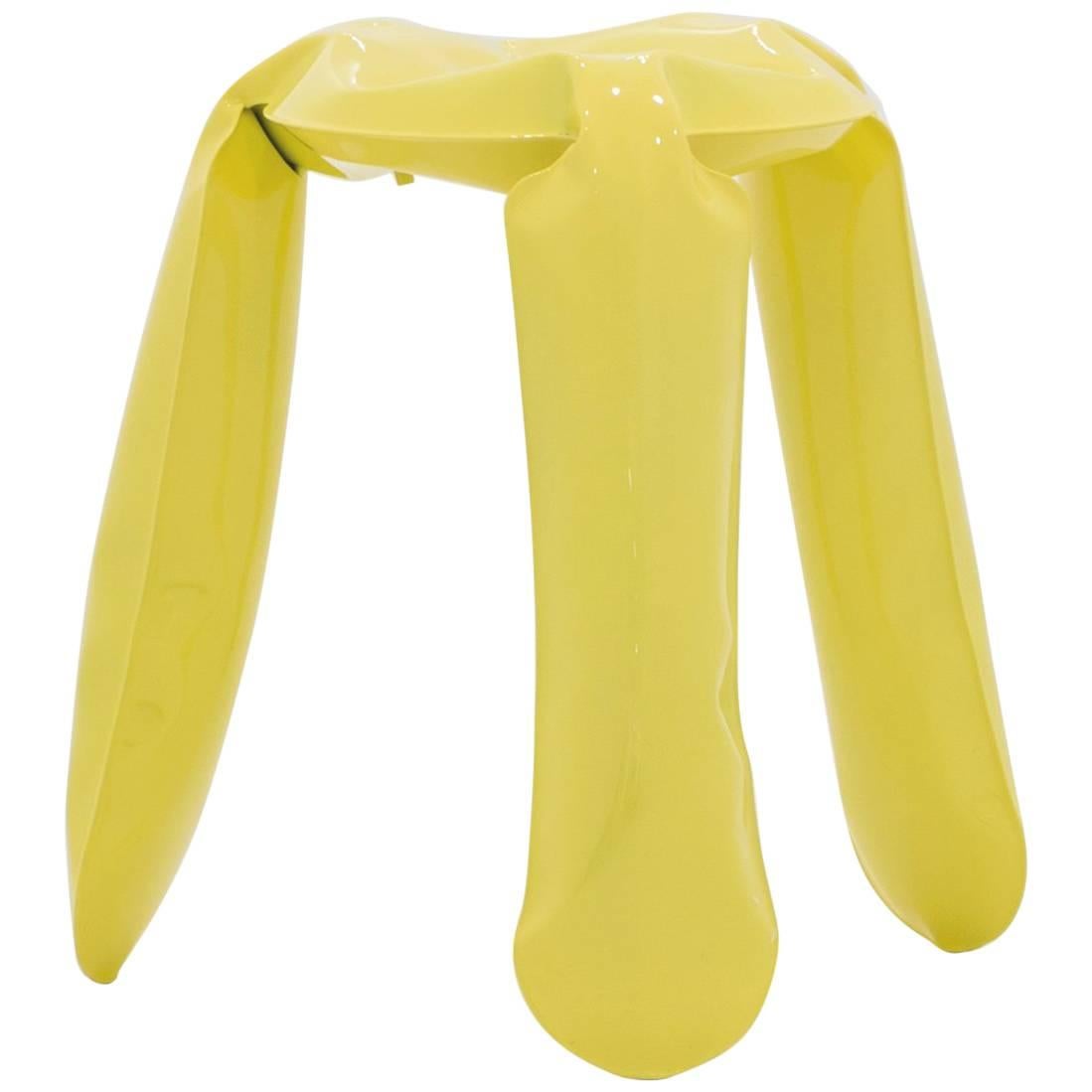 „Plopp“-Hocker, Standardgröße, gelbe Version im Angebot
