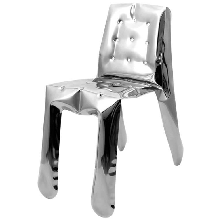 Chaise Chippensteeel 1,0 de Zieta Prozessdesign, version en acier inoxydable et en inox