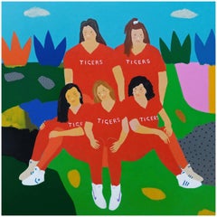 'Teamwork Makes the Dream Work' Portrait Painting by Alan Fears Pop Art