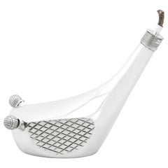 1913 Sterling Silver Golf Club Table Lighter