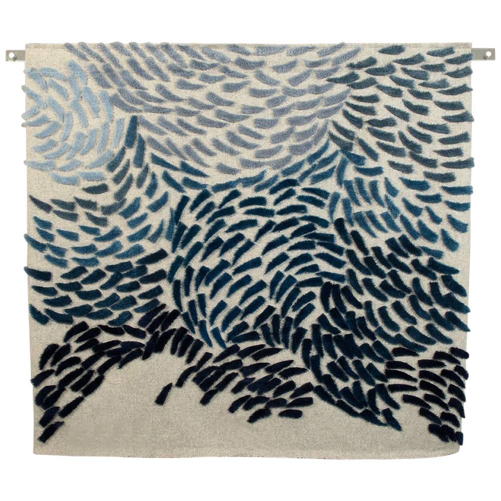 Murmuration - wall hanging by British textile artist and designer Anna Gravelle For Sale