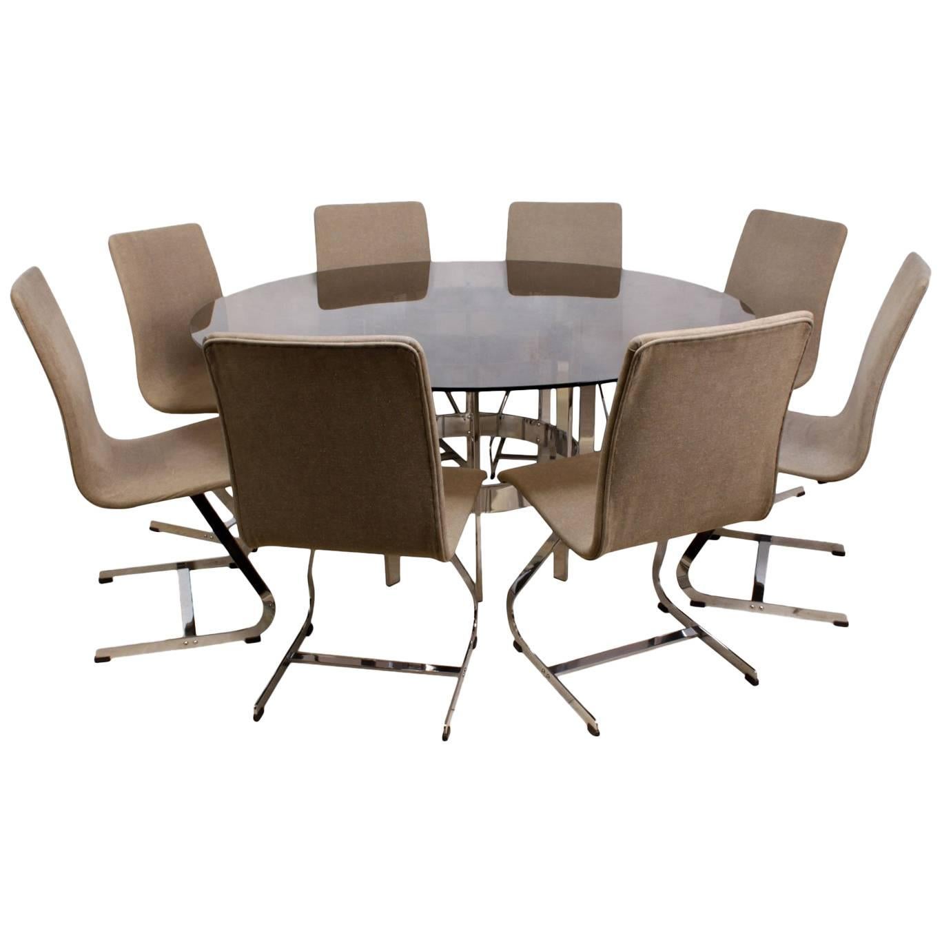 Merrow Associates Dining Table and Eight Chairs