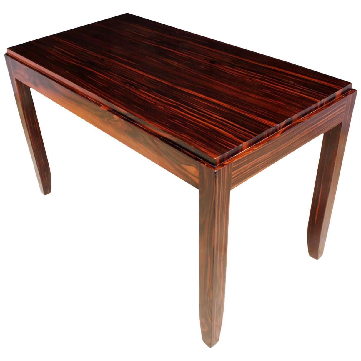 Art Deco Macassar Side Table For Sale