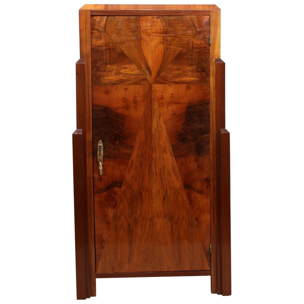 Art Deco Walnut Cabinet, circa 1930