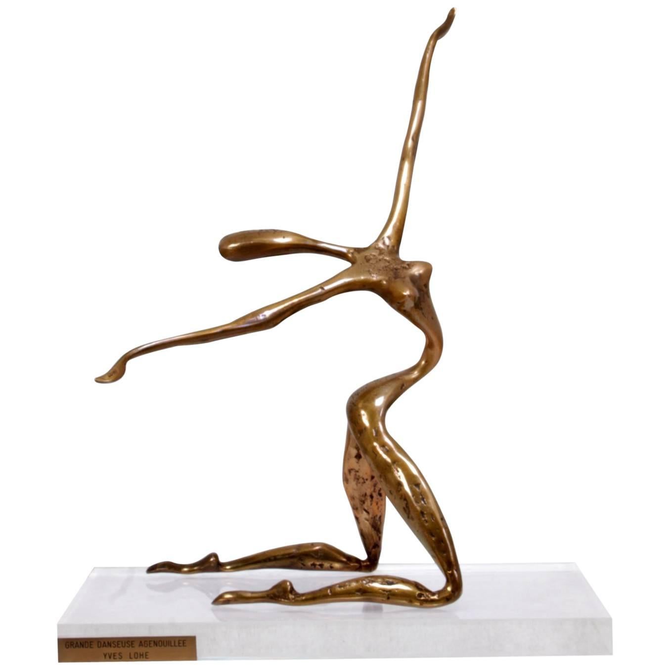 Bronze Sculpture by Yves Lohe, circa 1970 at 1stDibs