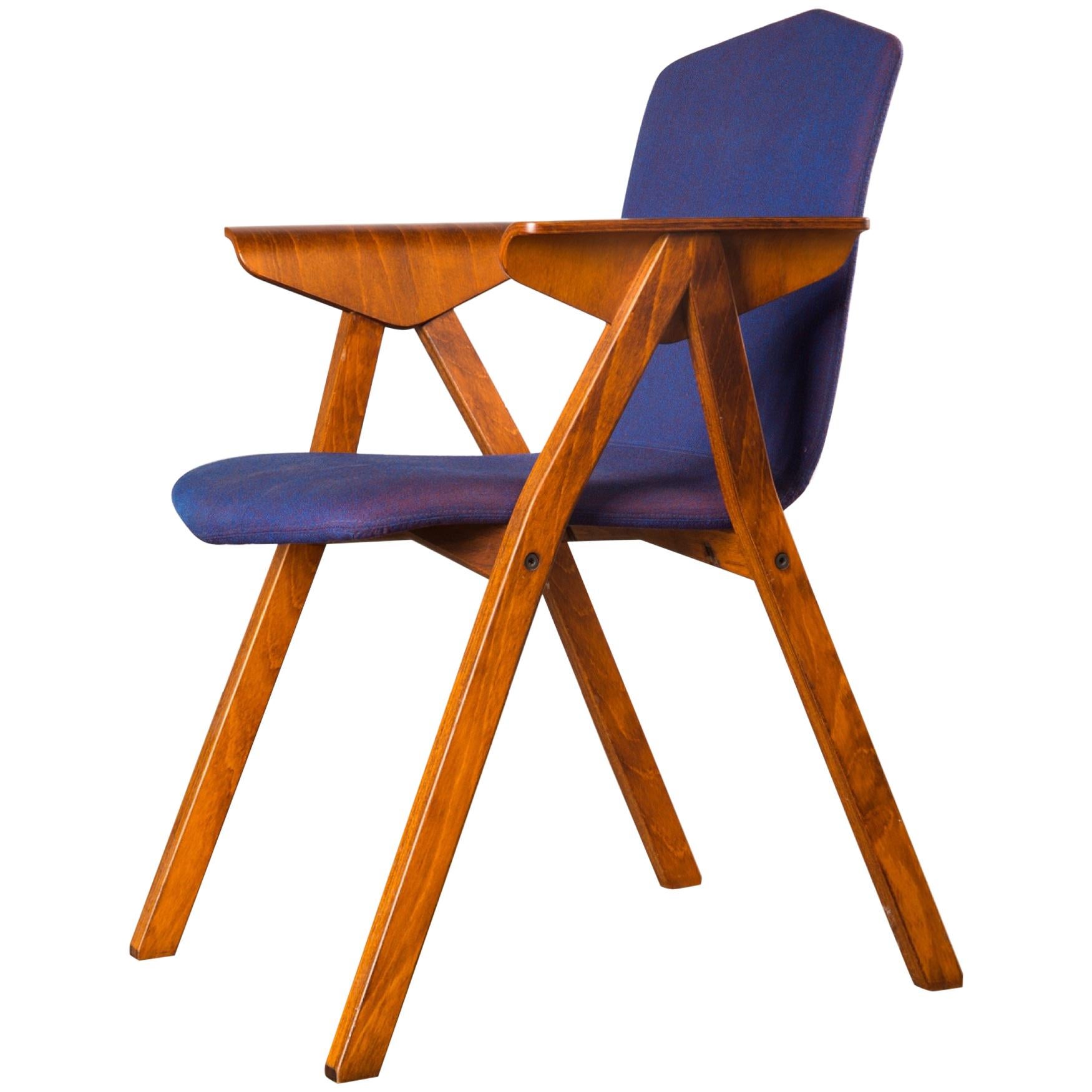 Midcentury Rosewood Armchair by Norwegian Manufacturer Hag
