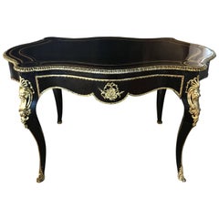 Napoleon III Ebonised Centre Table