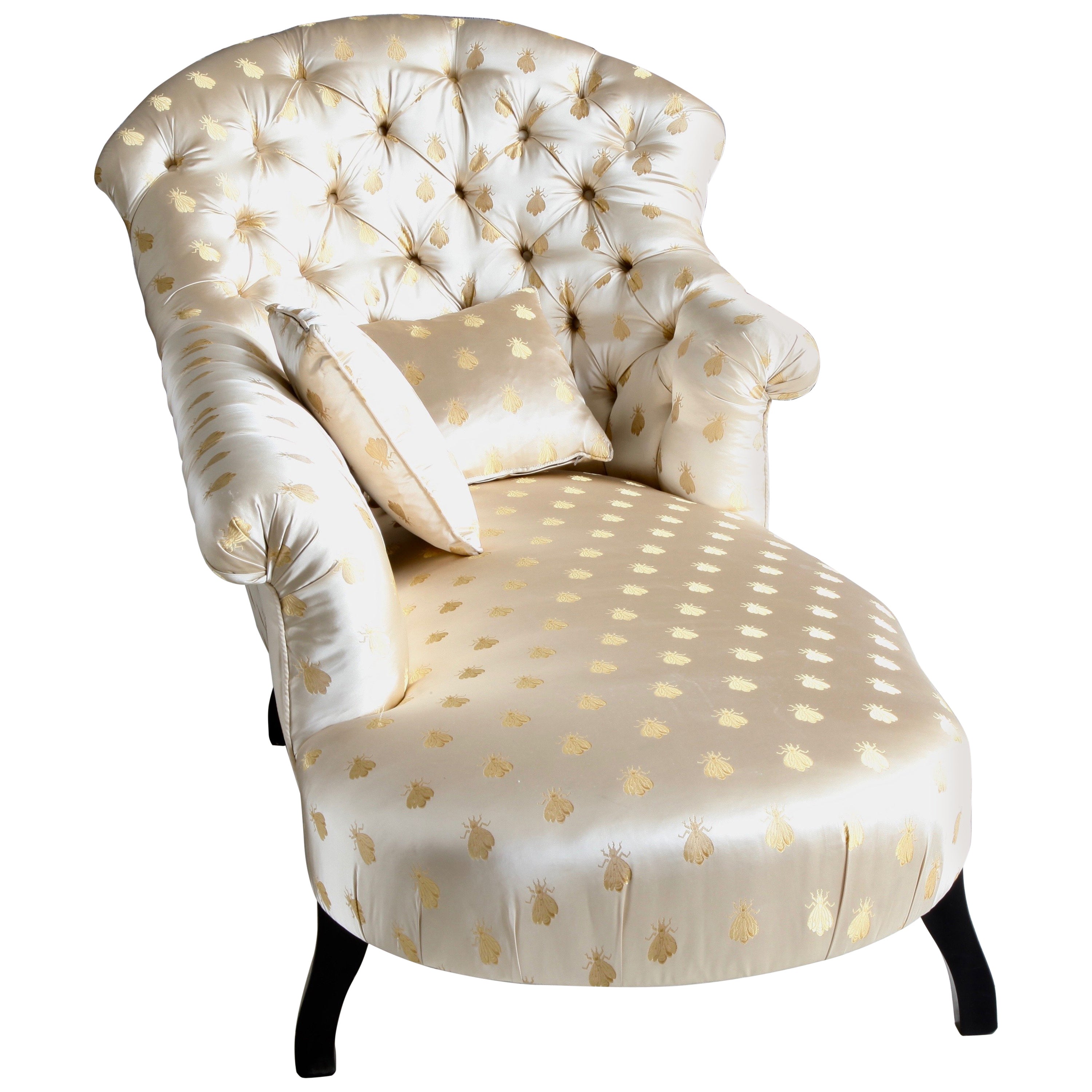 Spanish Scroll Back Chaise Longue at 1stDibs