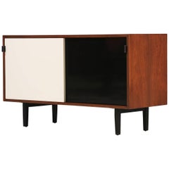 Florence Knoll Walnut and Lacquered Credenza