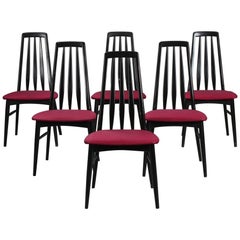 Set of Six Eva Dining Room Chairs by Niels Koefoed for Hornslet