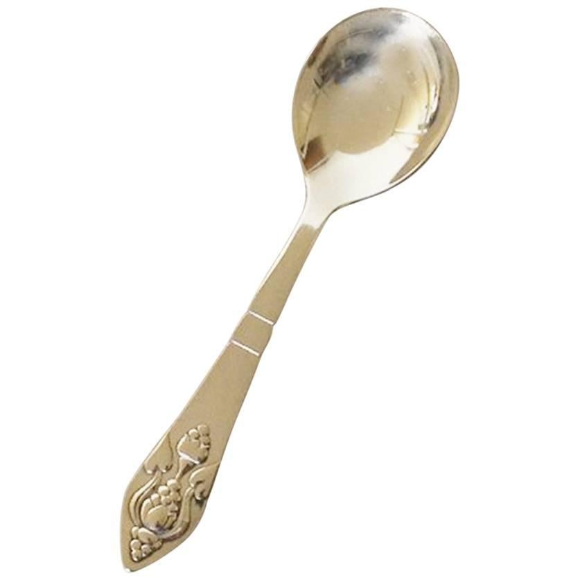 Georg Jensen Fuchsia Silver Jam/Marmalade Spoon For Sale