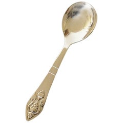 Georg Jensen Fuchsia Silver Jam/Marmalade Spoon