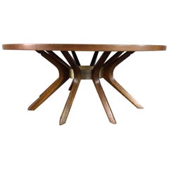 Used Brasilia Cathedral Coffee Table by Broyhill