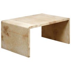 Jean Michel Frank Style Goatskin Waterfall Coffee Table