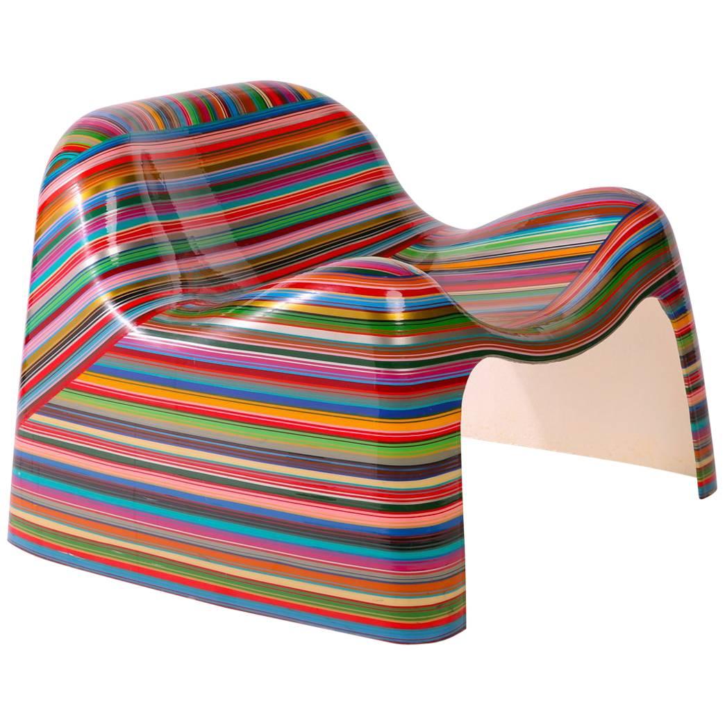 Mauro Oliveira 'Hard Candy' Pin Striped Lounge Chair