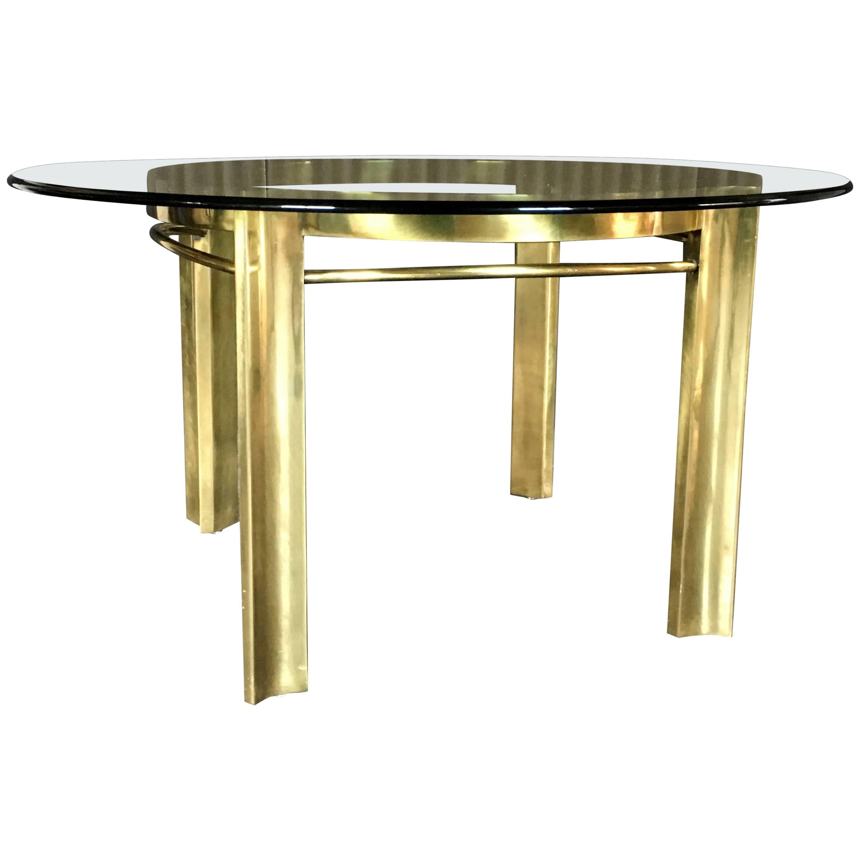 Rare Brass Mastercraft Dining or Game Table