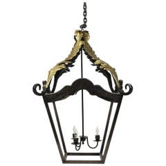 Large Forged Metal Lantern