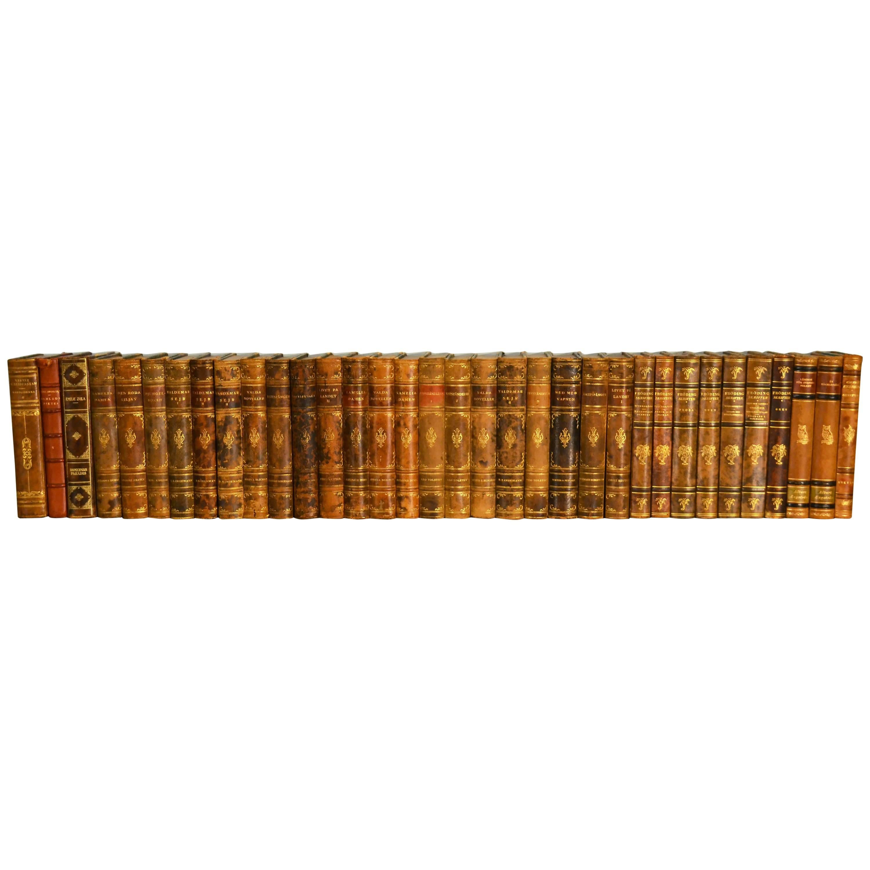 Collection of Leather Bound Books, Series 105