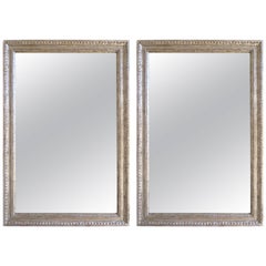 Pair of Italian Style Silver Gilt Mirrors by Melissa Levinson
