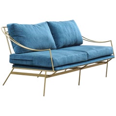 Custom 1960s Inspired Hairpin Sofa by Rehab Vintage Interiors