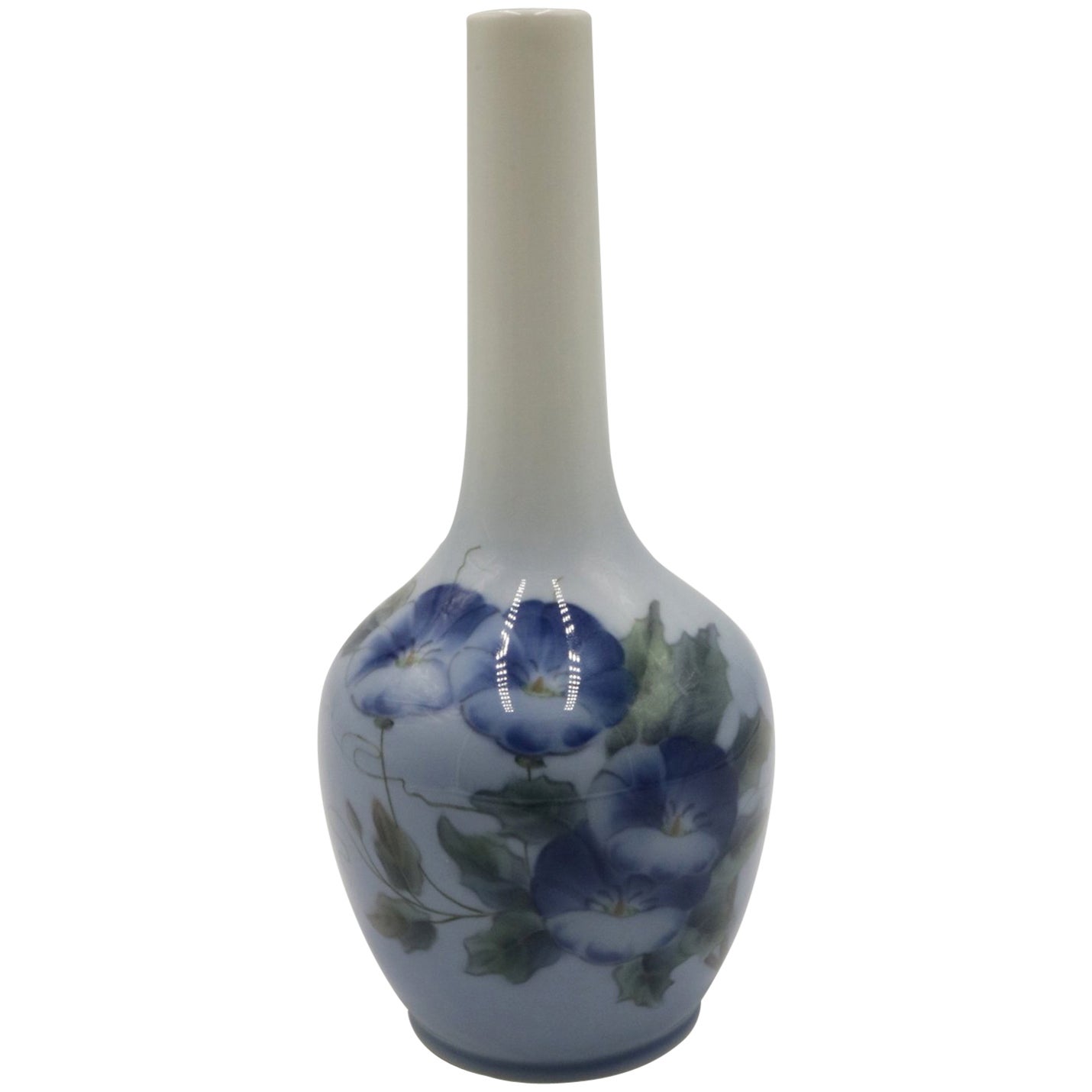 Pair of 18th Century Royal Copenhagen Porcelain Egg Vases at 1stDibs