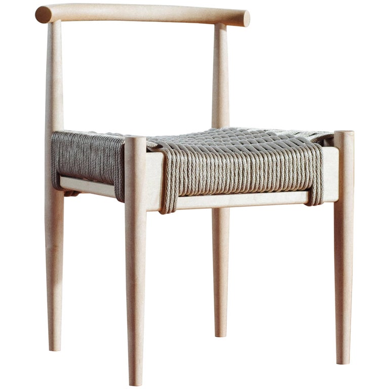 Phloem Studio Harbor Chair Handmade Modern Maple And Rope Woven Phloem Studio Harbor Chair Handmade Modern Maple And Rope Woven Seat For