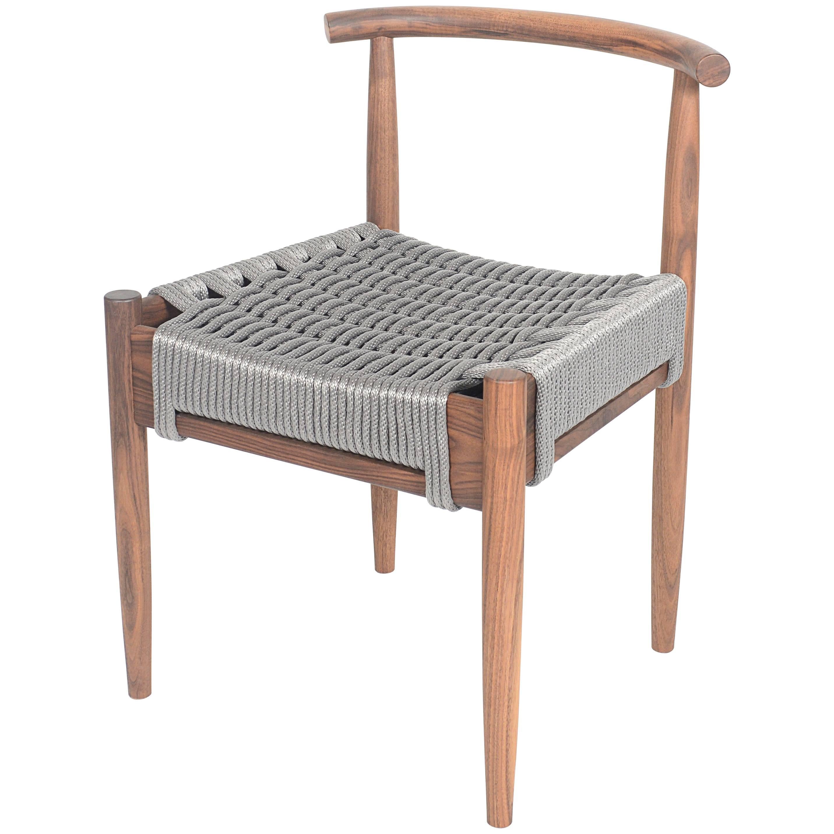 Phloem Studio Harbor Chair, Handmade Modern Rope Woven Seat Chair