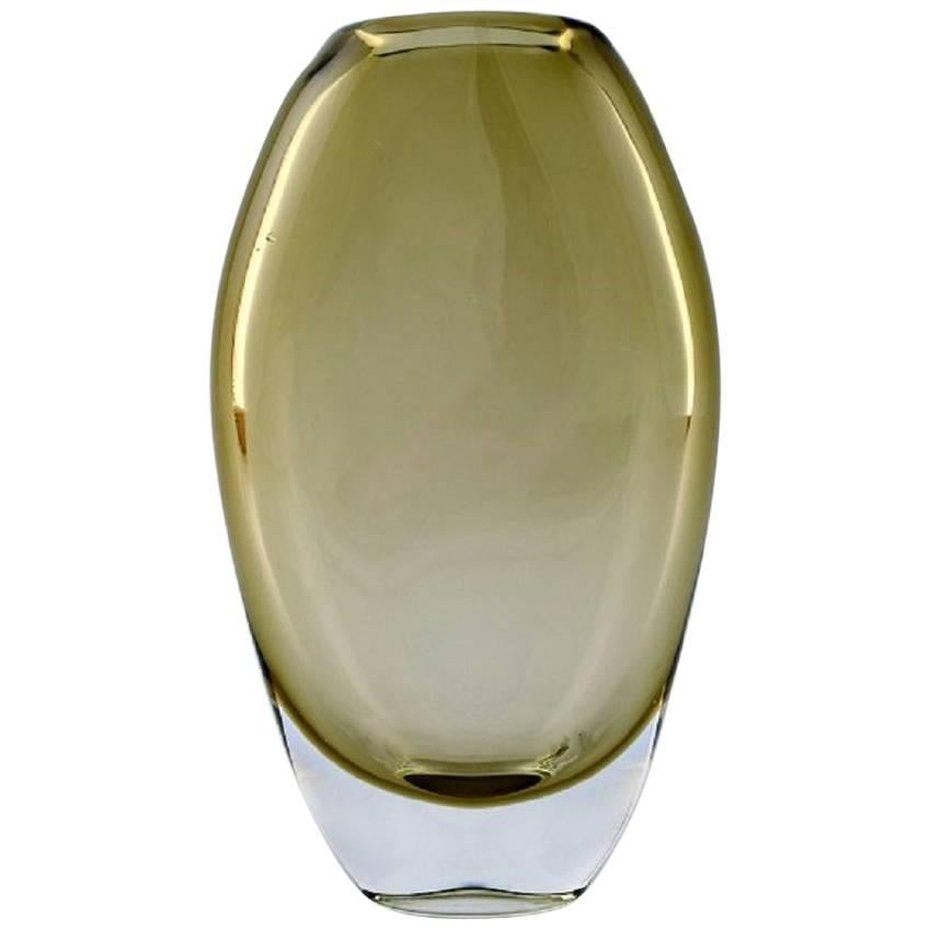 Bengt Orup, Johansfors, Art Glass Vase, Designed in the 1950s-1960s