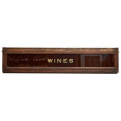 Victorian 'Wines' Sign