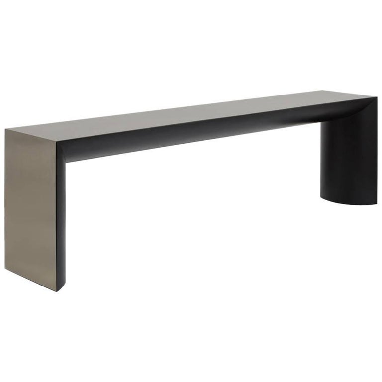 Large Mirrored Console Table 1980s