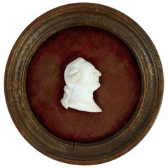 Carved Marble Miniature of King Louis XVI, Early 19th Century