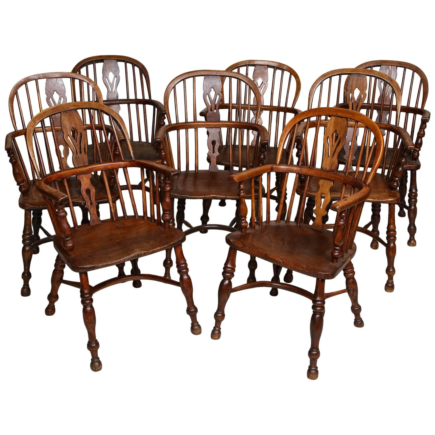 Set of Eight Windsor Chairs
