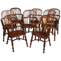 Used Set of Eight Windsor Chairs