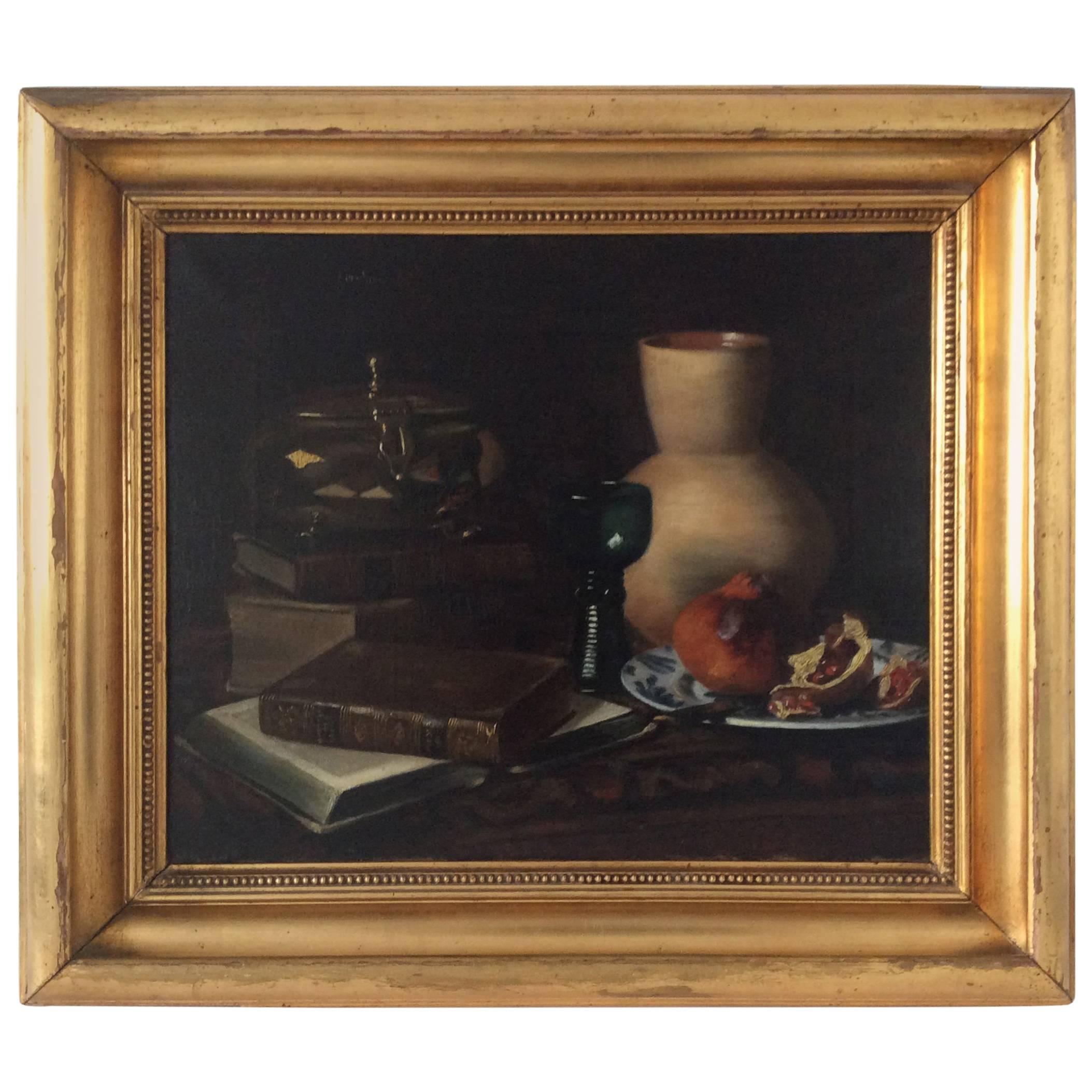 Still-Life with Pomegranate, Jug and Glass Etc For Sale